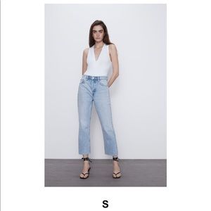 ZARA  V-NECK BODYSUIT